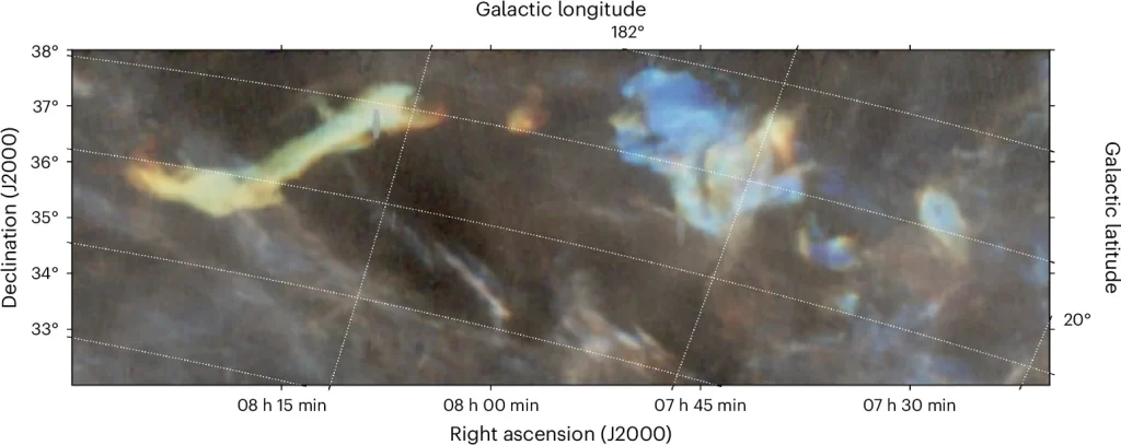 Zoom-in of the LxCCs as seen in 21 cm data from the GALFA-HI survey